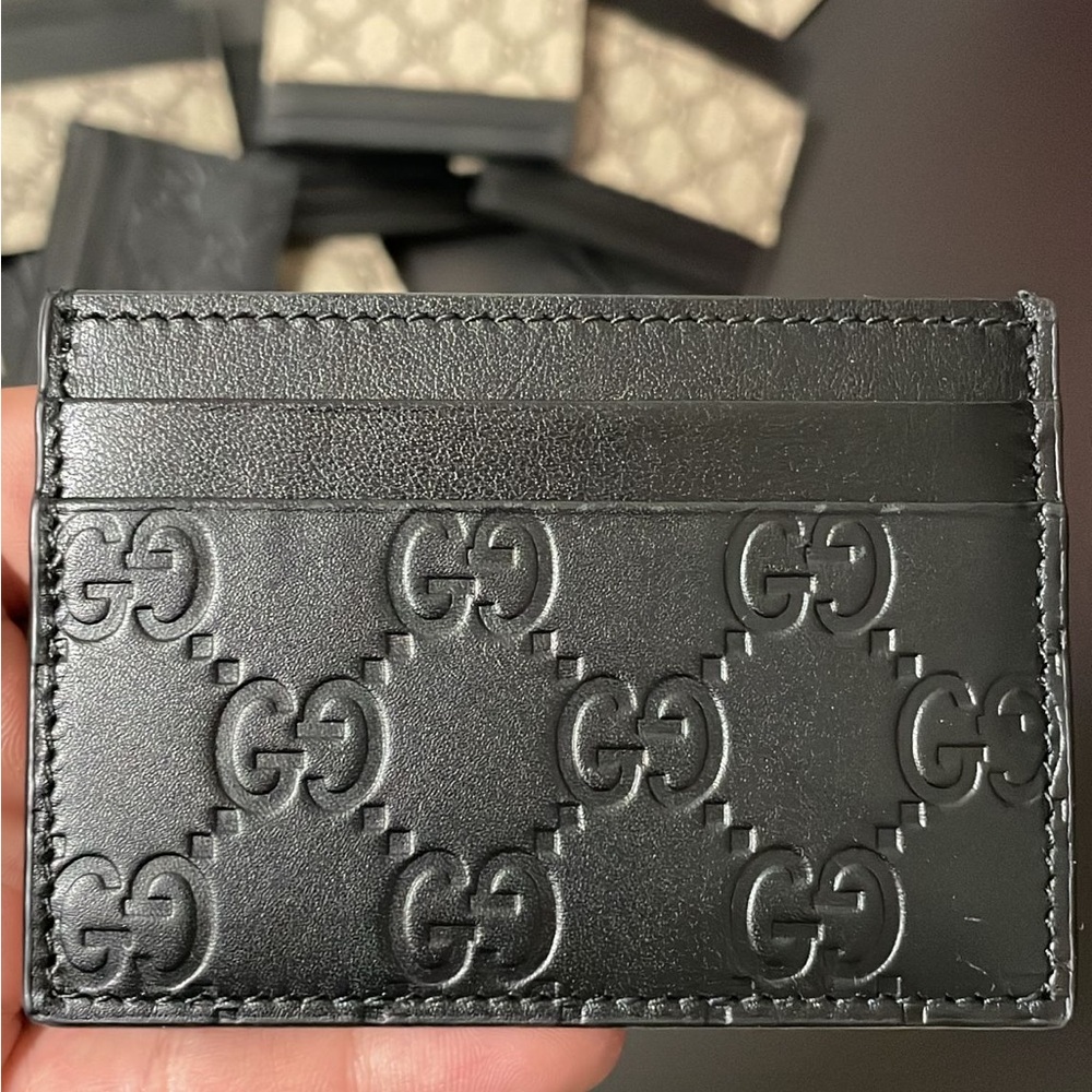 SOLD!!! Do not buy!!GG Guccissima Card Case/ Gucci Card Holder/Gucci Card Wallet